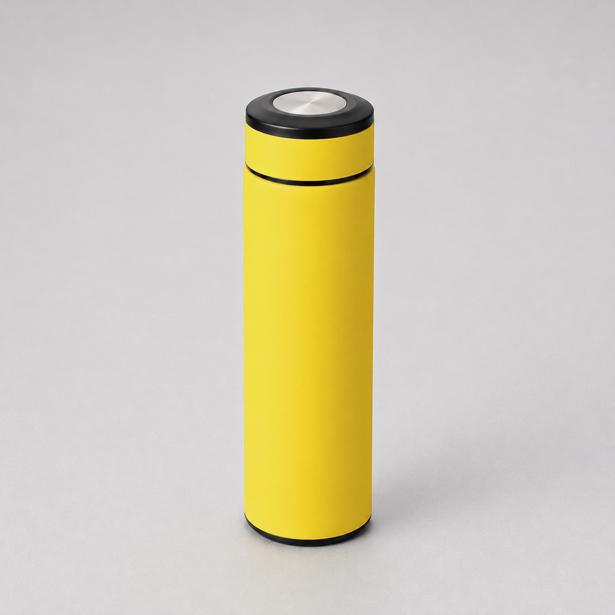 Вакуумный термос "Vacuum Flask C1", soft touch, 420мл, желтый