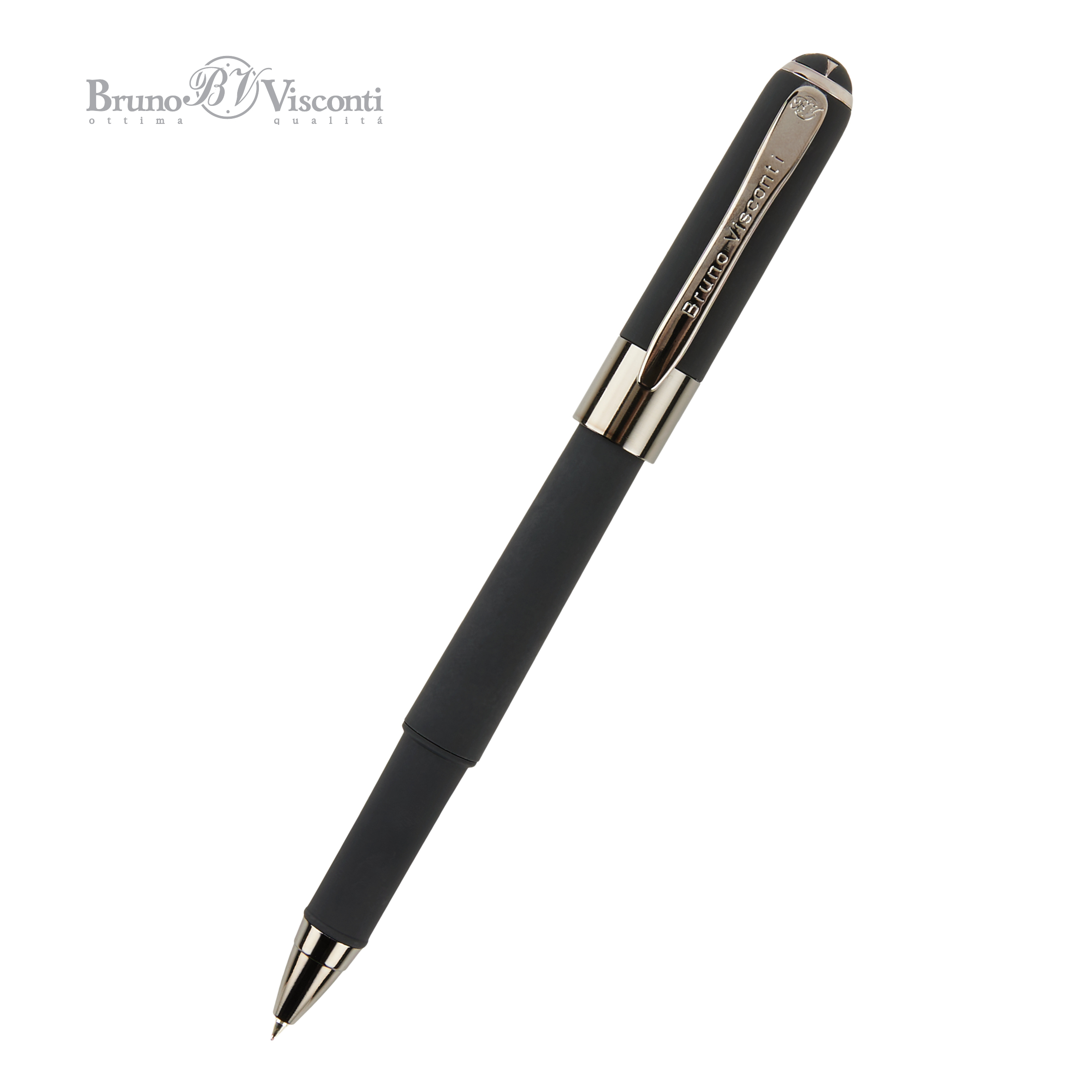 Ручка шариковая BrunoVisconti® "MONACO" цвет корпуса черный 0.5 мм, в тубе