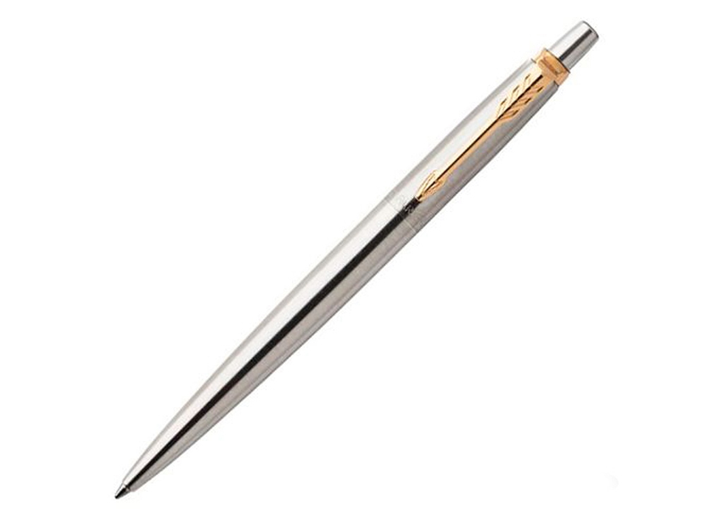 Ручка шариковая Parker Jotter Core Stainless Steel GT, серебристый/золотистый