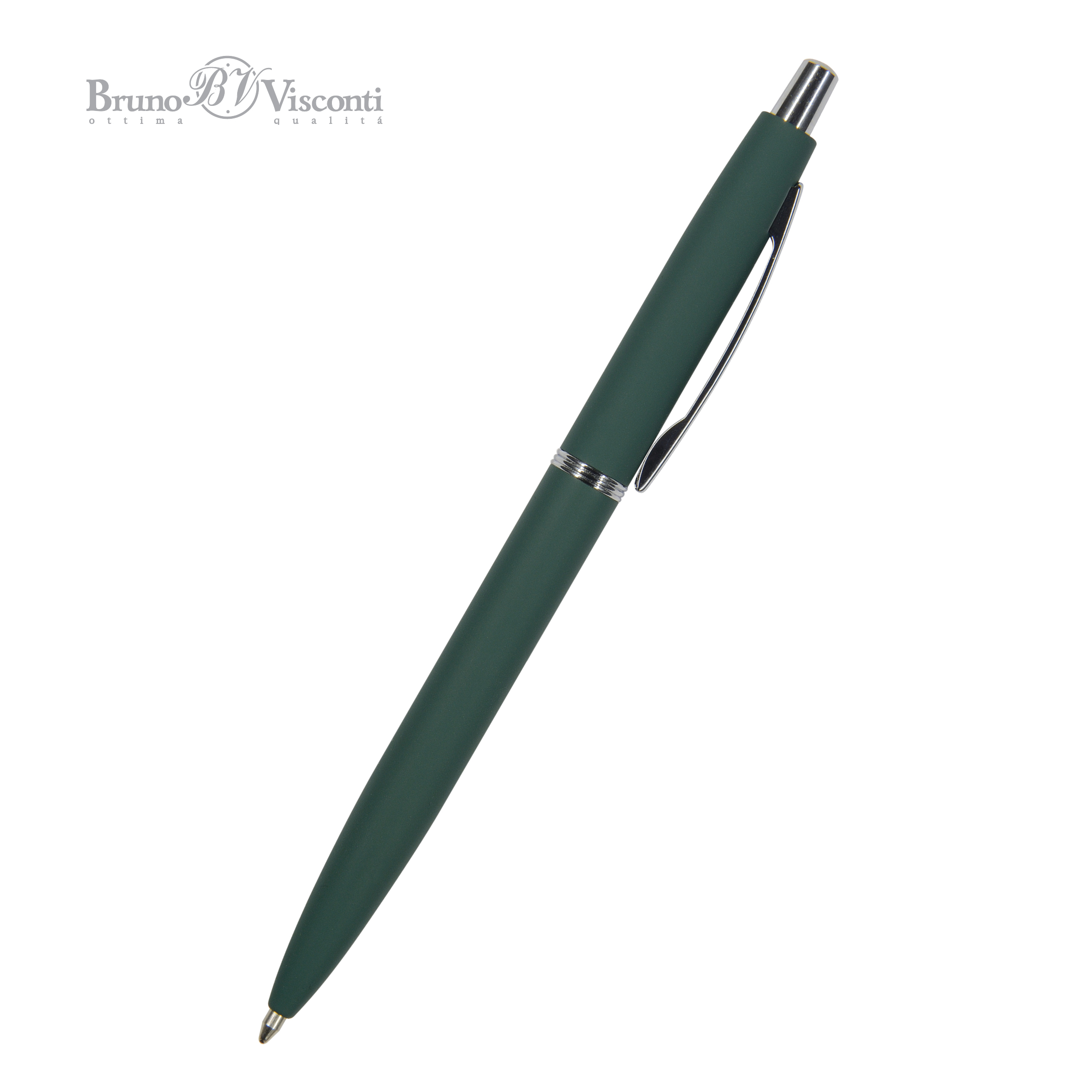 Ручка шариковая BrunoVisconti® "SAN REMO" цвет корпуса зеленый 1 мм, в тубе
