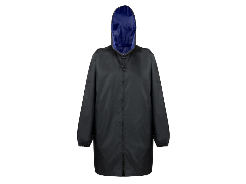 Дождевик «Bi-color» унисекс, синий классический/черный, размер XL/2XL