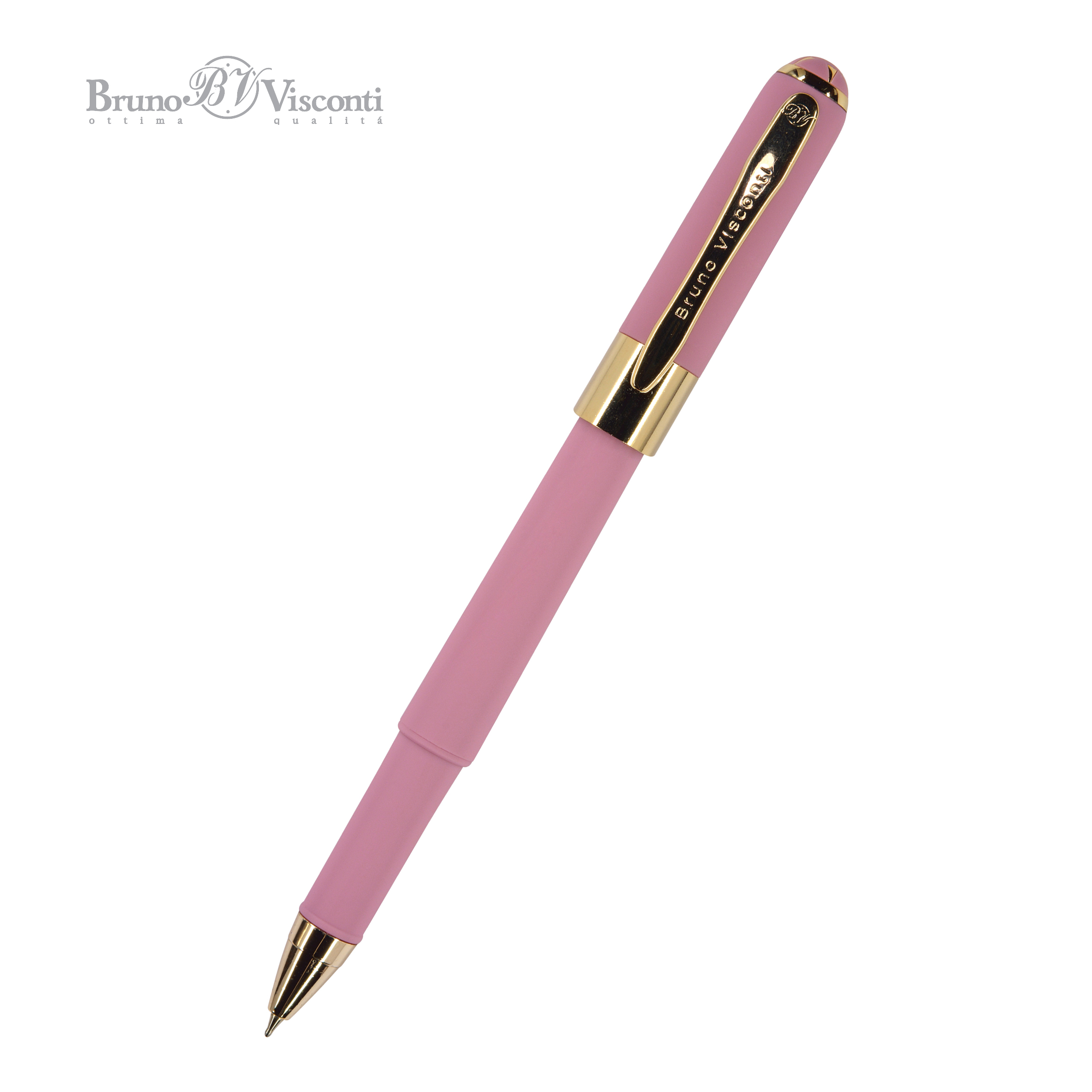 Ручка шариковая BrunoVisconti® "MONACO" цвет корпуса розовый 0.5 мм, в тубе