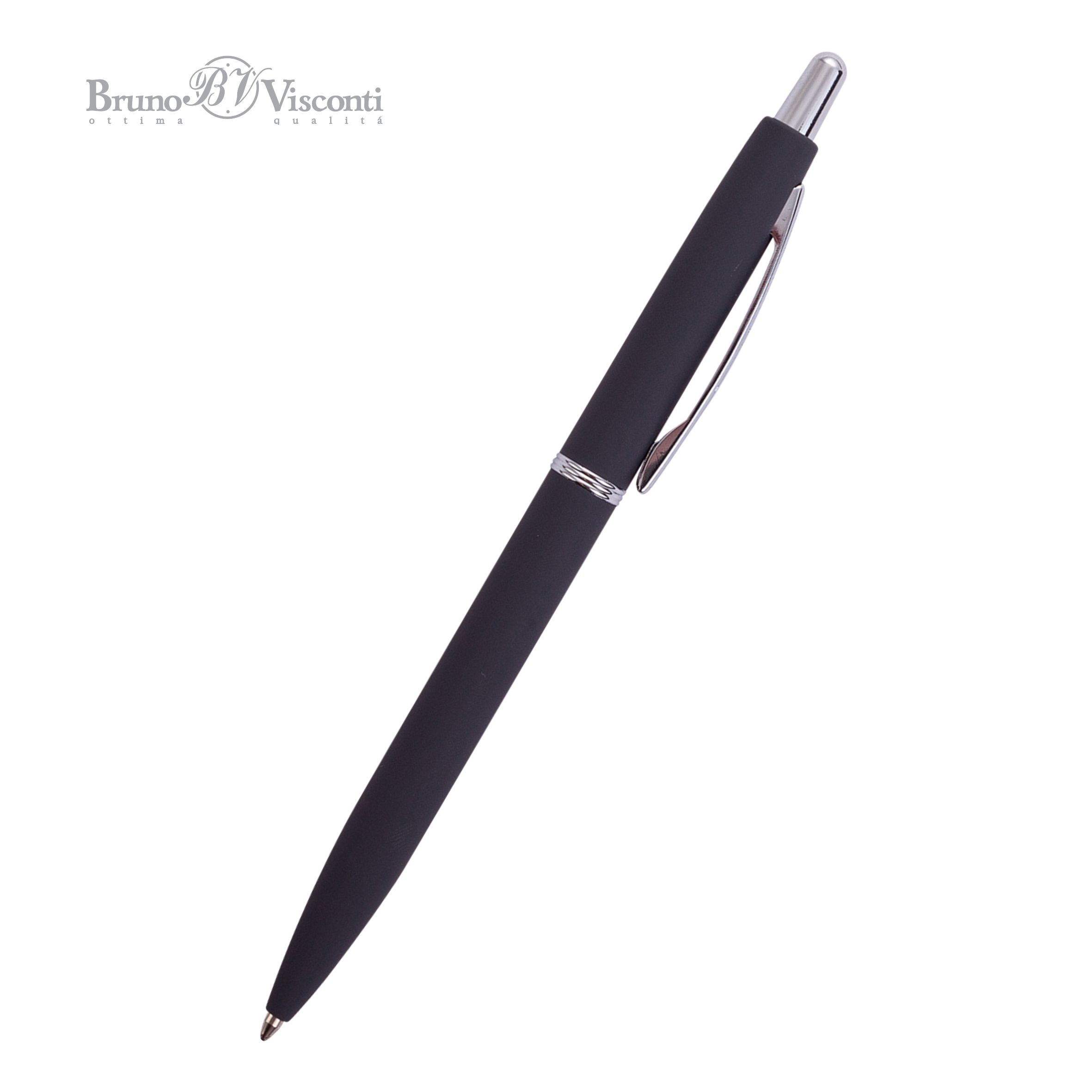 Ручка шариковая автоматическая BrunoVisconti® "SAN REMO" цвет корпуса графитовый 1 мм, в тубе