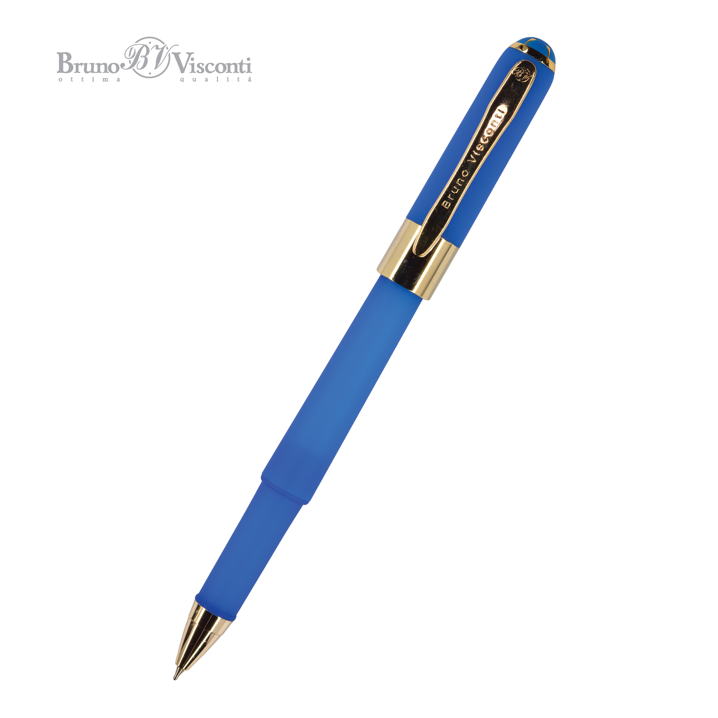 Ручка шариковая BrunoVisconti® "MONACO" цвет корпуса ярко-синий 0.5 мм, в дисплее