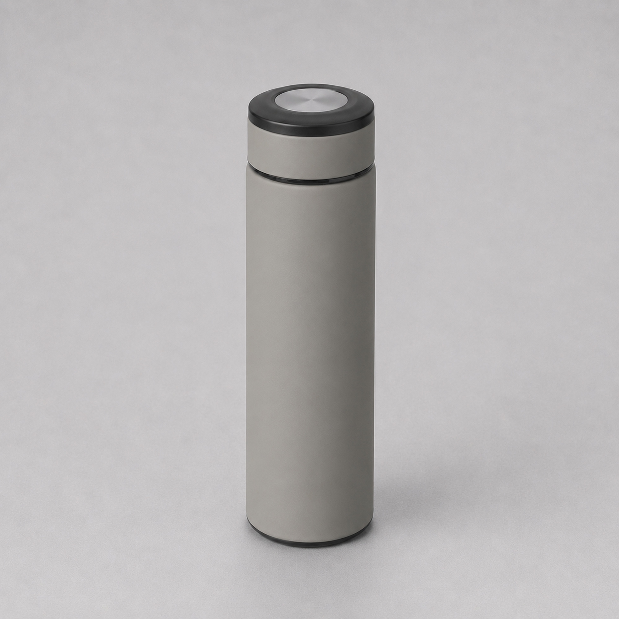 Вакуумный термос "Vacuum Flask C1", soft touch, 420мл, серый
