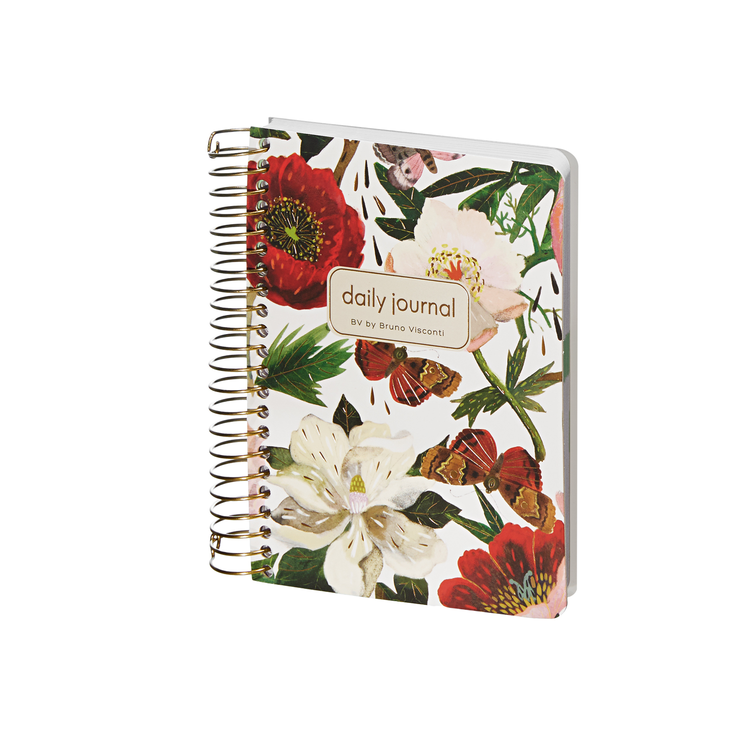 Ежедневник BrunoVisconti® недатированный А6 (125 х 140 мм) "FLORA.ПИОНЫ" мультиколор 272 стр. Арт. 3-703/03