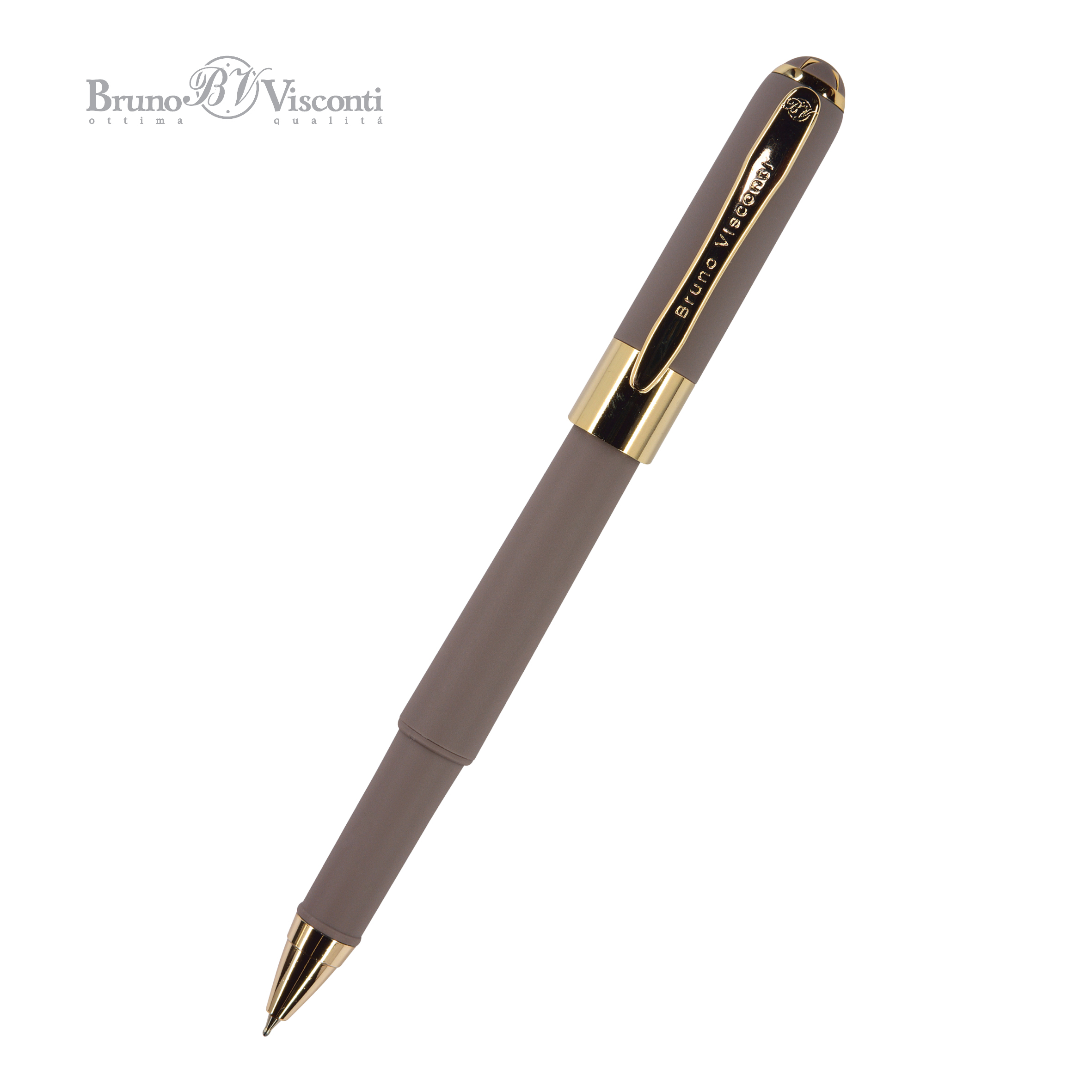 Ручка шариковая BrunoVisconti® "MONACO" цвет корпуса серый 0.5 мм, в дисплее