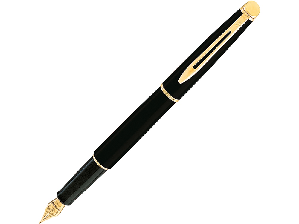 Ручка перьевая Waterman Hemisphere Mars Black GT F, черный/золотистый
