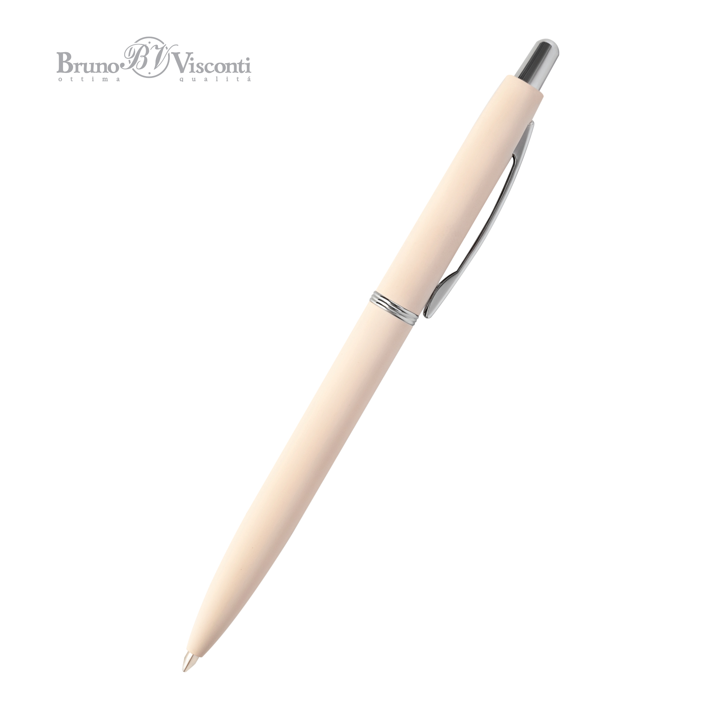 Ручка шариковая BrunoVisconti® "SAN REMO" цвет корпуса пудровый 1 мм, в тубе