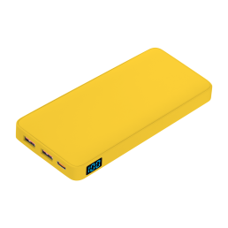 Внешний аккумулятор с подсветкой Ancor PD Plus 10000 mAh, желтый