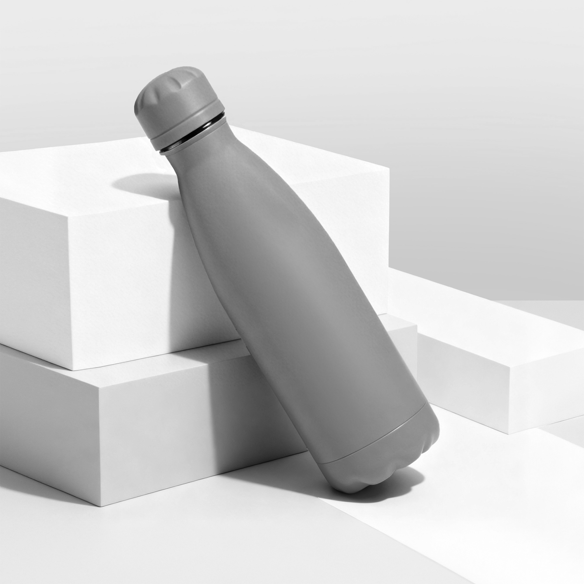 Вакуумная термобутылка "Vacuum bottle C1", soft touch, 500 мл, серый