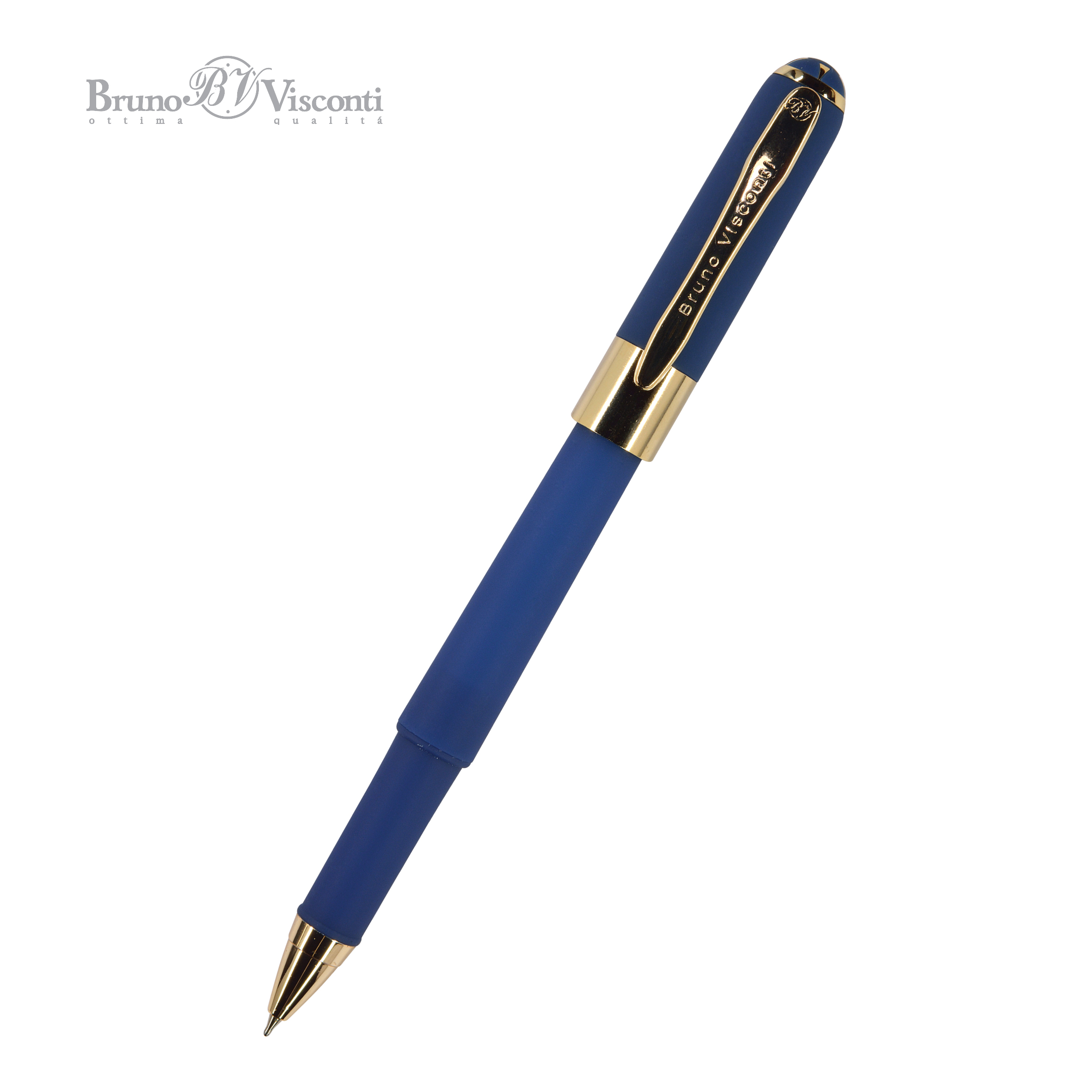 Ручка шариковая BrunoVisconti® "MONACO" цвет корпуса темно-синий 0.5 мм, в тубе