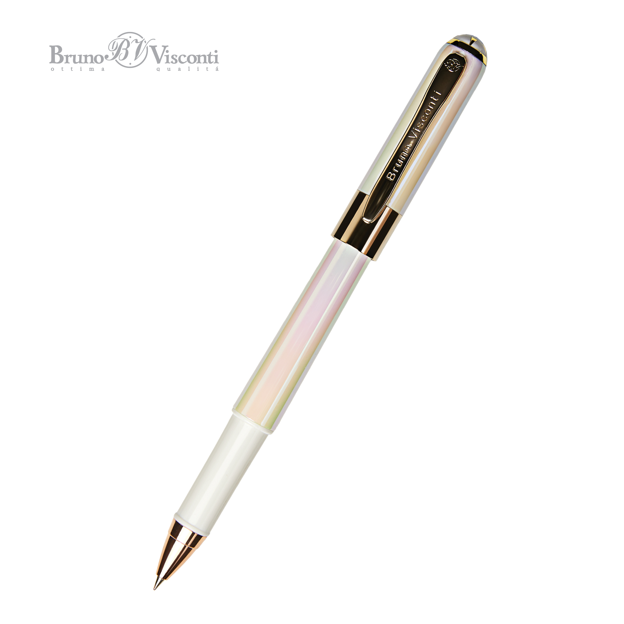 Ручка шариковая BrunoVisconti® "MONACO" цвет корпуса белый 0.5 мм