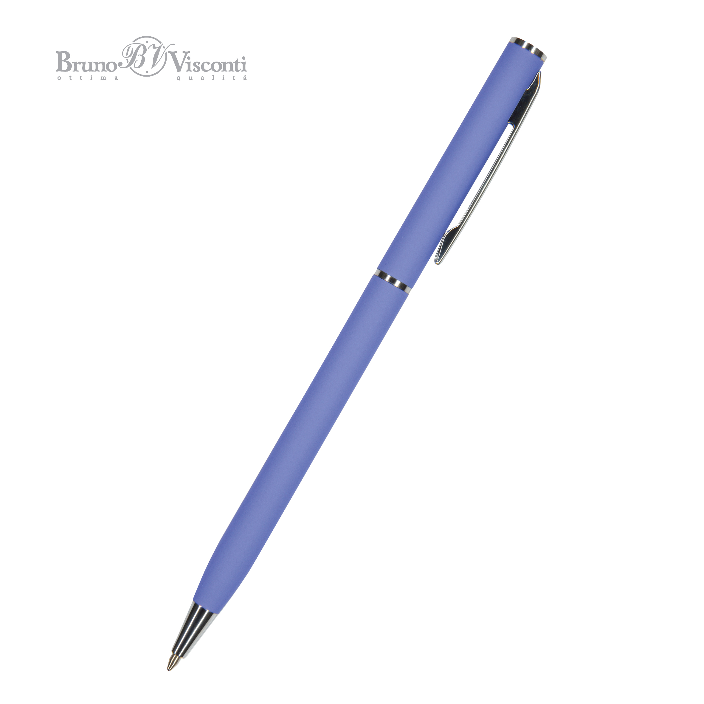 Ручка шариковая автоматическая BrunoVisconti® "PALERMO" цвет корпуса фиолетовый 0.7 мм, в тубе