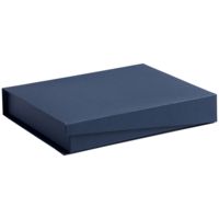 Коробка Duo под ежедневник и ручку, темно-синяя
