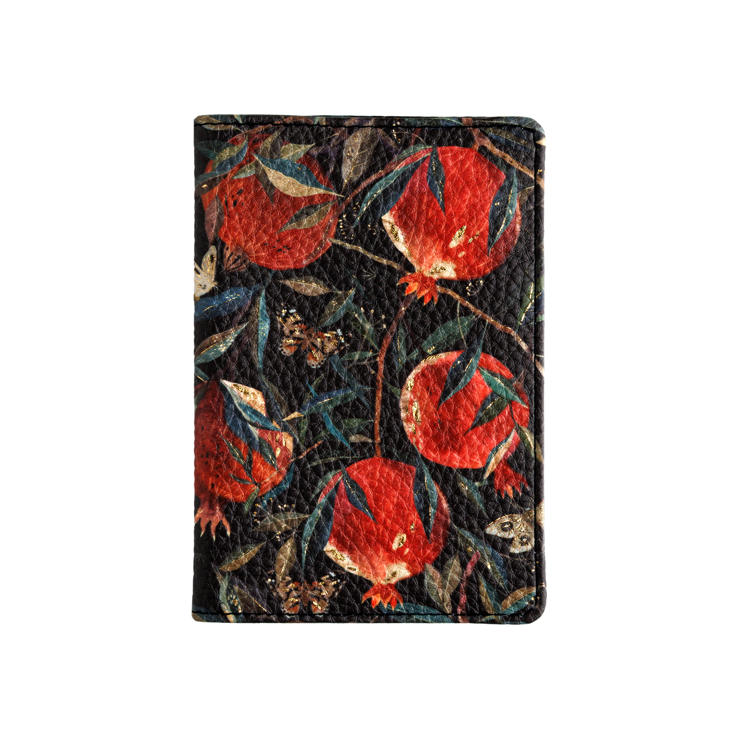 Обложка для паспорта BrunoVisconti® "FLORA.ГРАНАТ "