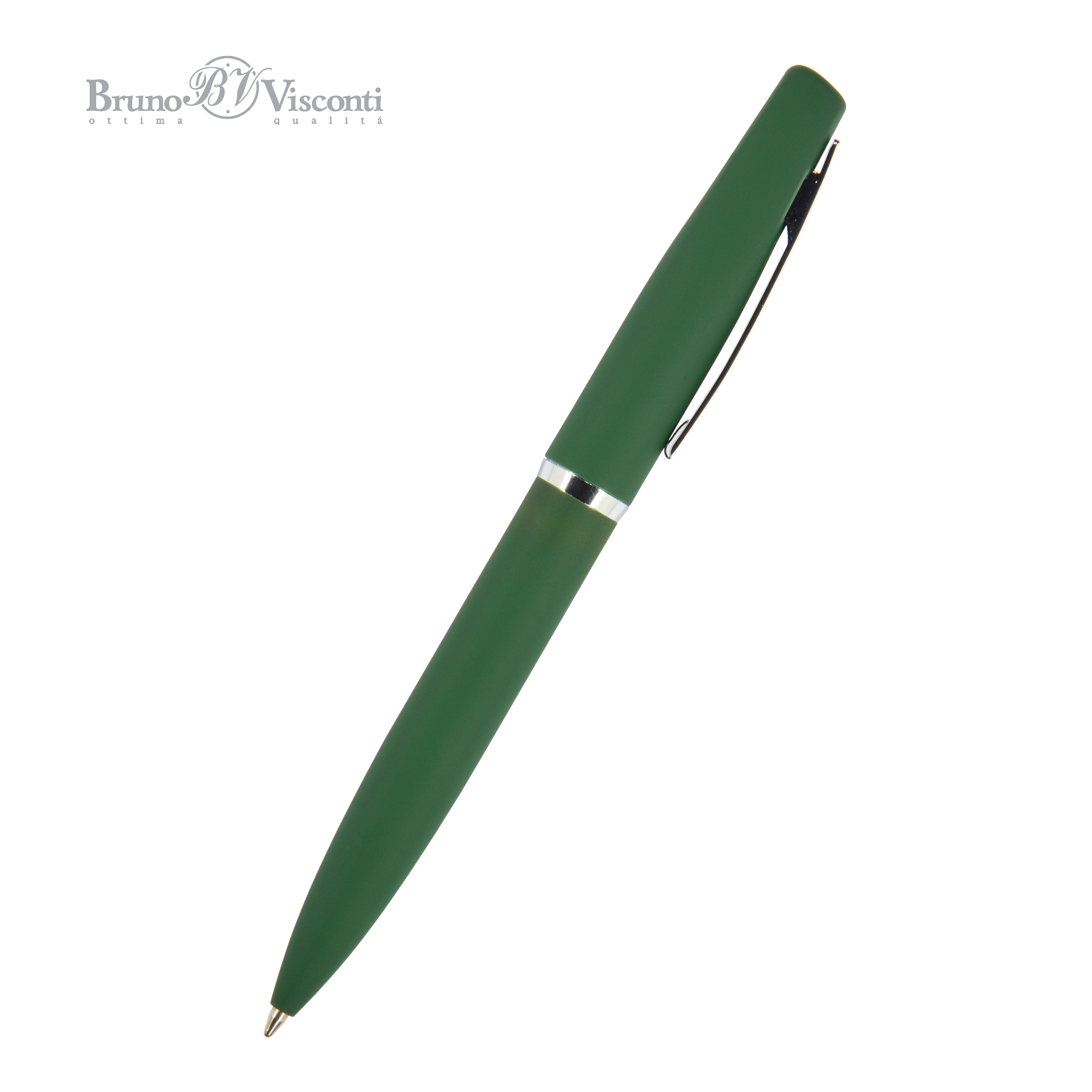 Ручка шариковая автоматическая BrunoVisconti® "PORTOFINO" цвет корпуса зеленый 1 мм