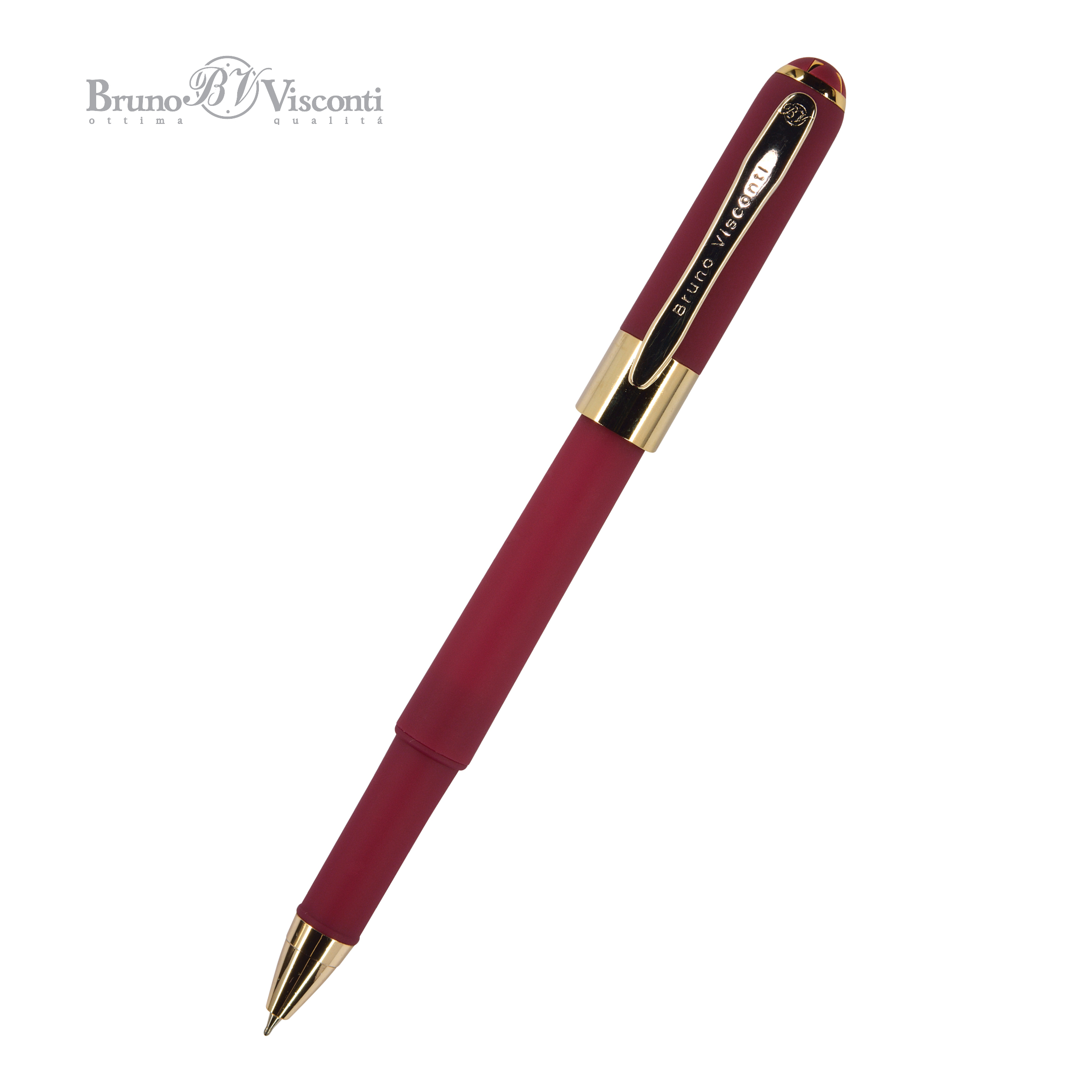 Ручка шариковая BrunoVisconti® "MONACO" цвет корпуса бордовый 0.5 мм, в тубе