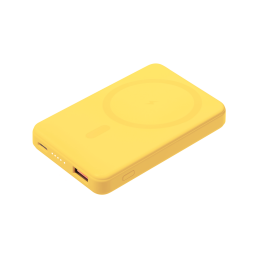 Внешний аккумулятор Largo PD 5000mAh с функцией беспроводной зарядки 15W, желтый