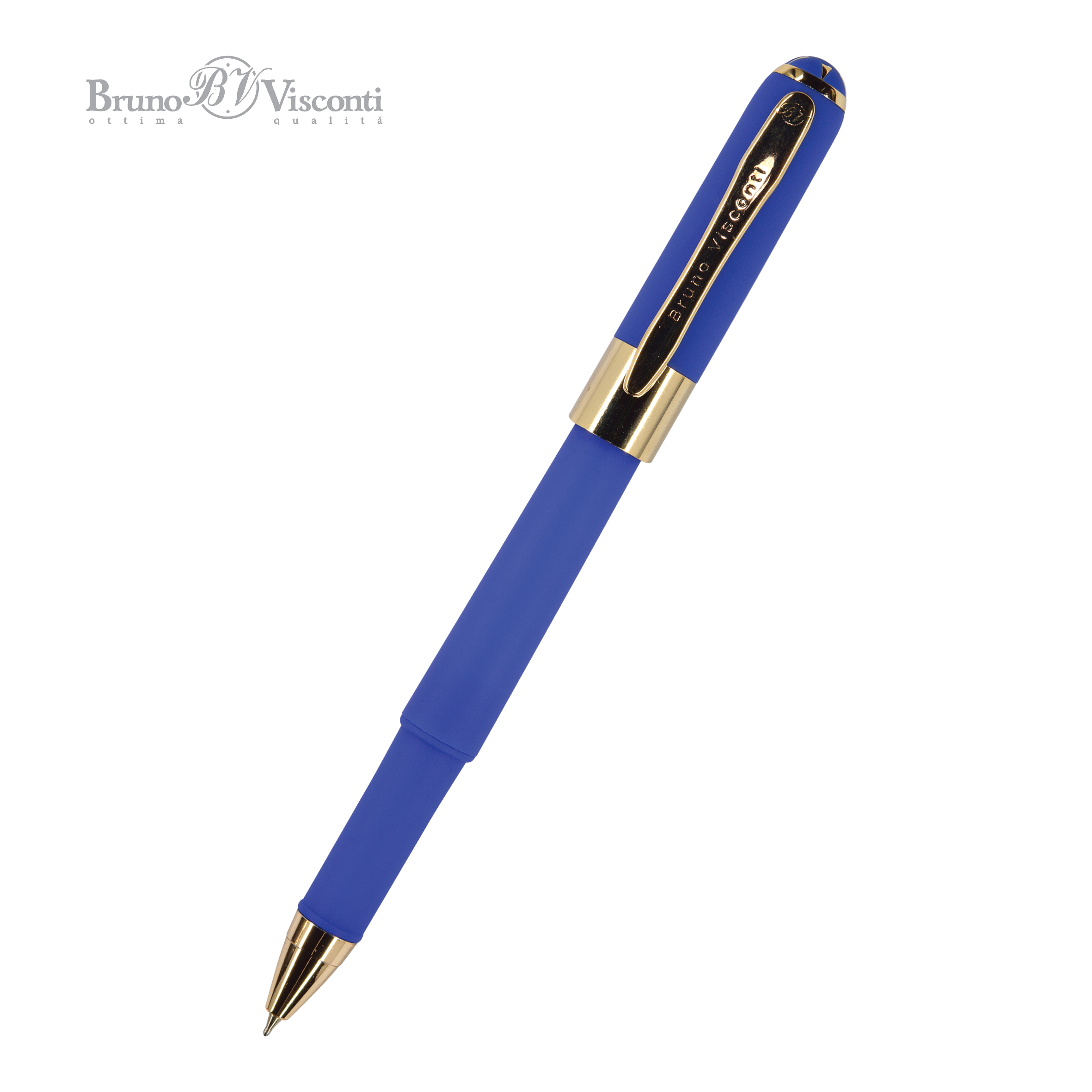 Ручка шариковая BrunoVisconti® "MONACO" цвет корпуса синий 0.5 мм, в дисплее