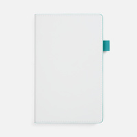 Ежедневник White Shall, недатированный, бело-бирюзовый