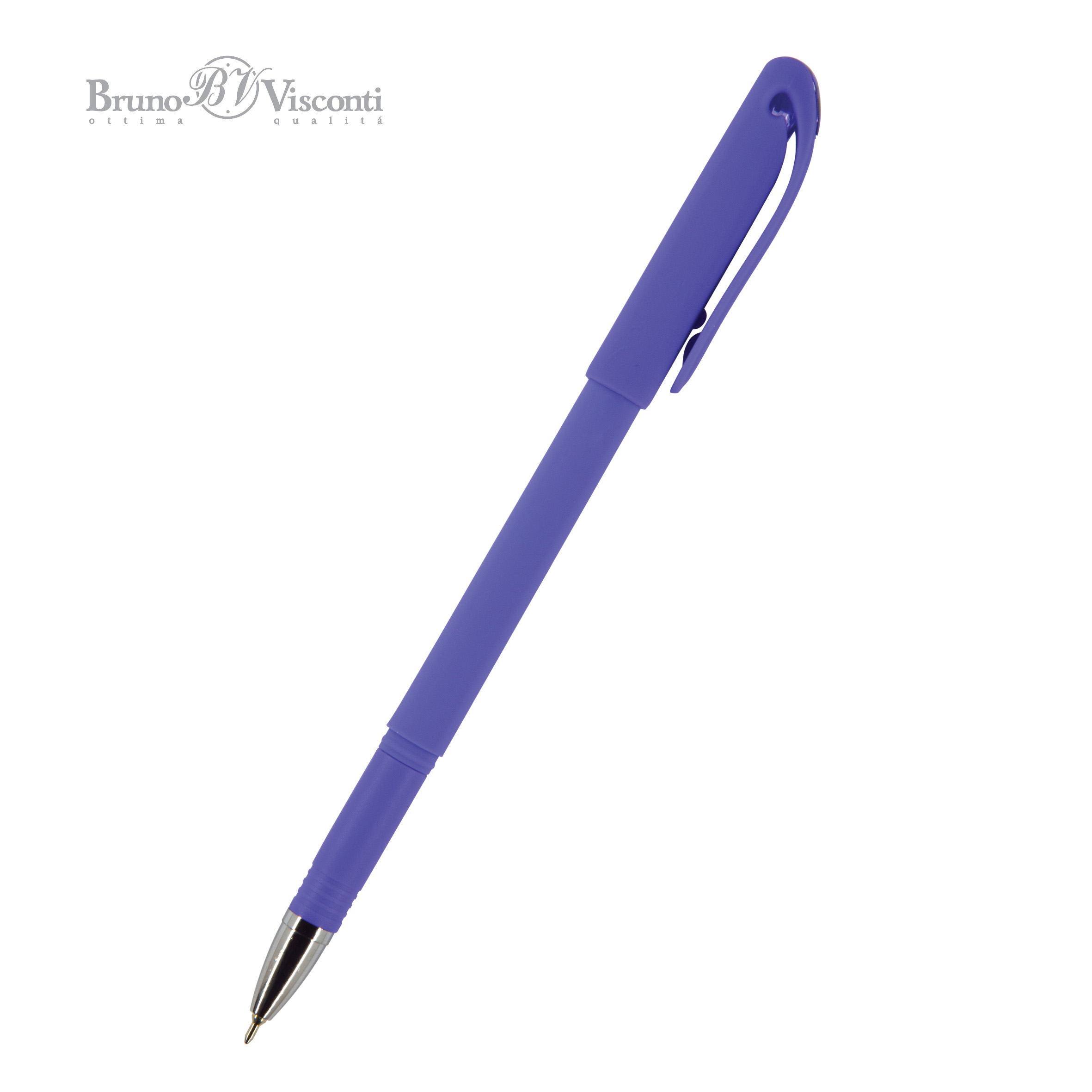 Ручка шариковая масляная под персонализацию BrunoVisconti® 0.5 мм, синий SoftWrite Joy