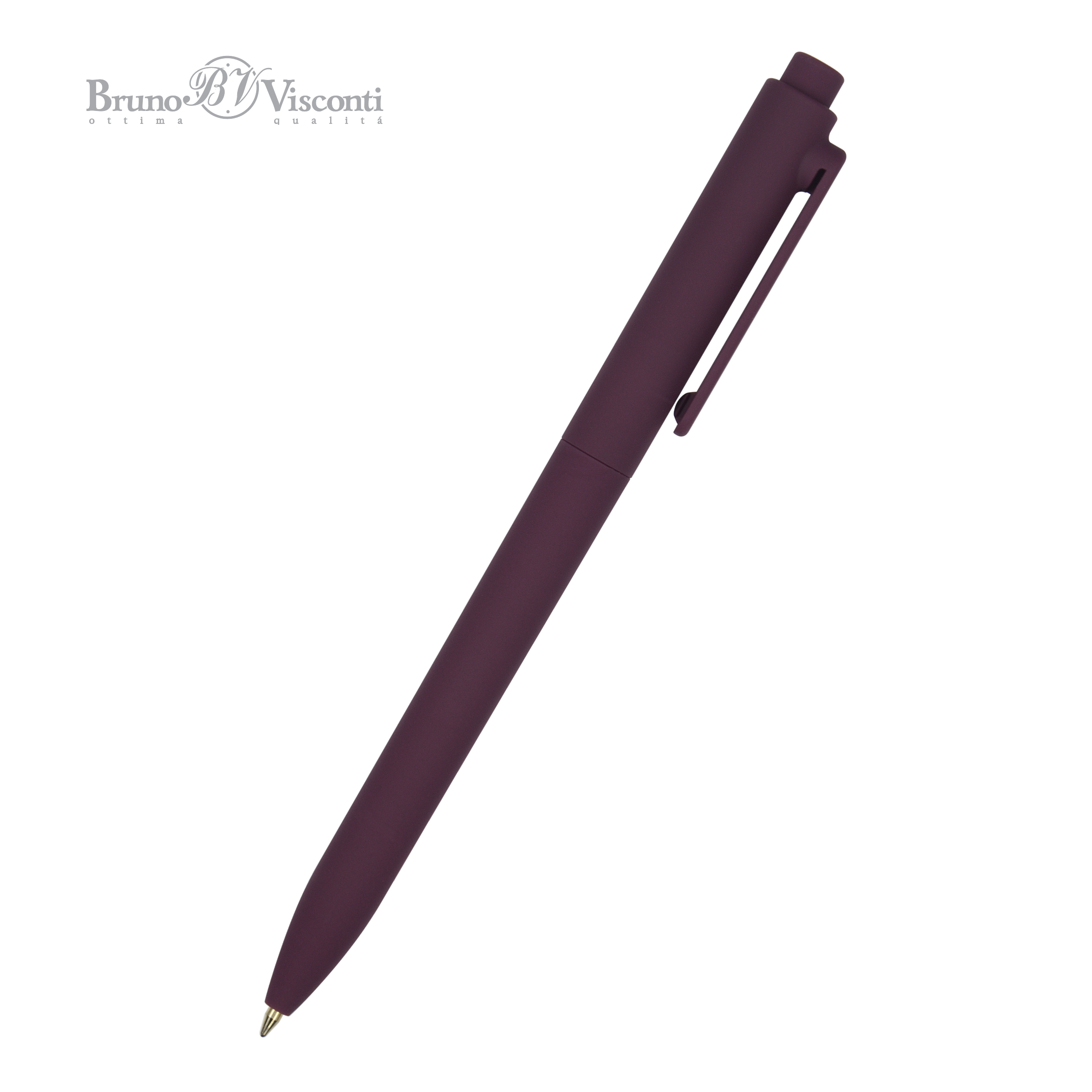 Ручка шариковая автоматическая под персонализацию BrunoVisconti® 0.7 мм, синий SoftClick Original