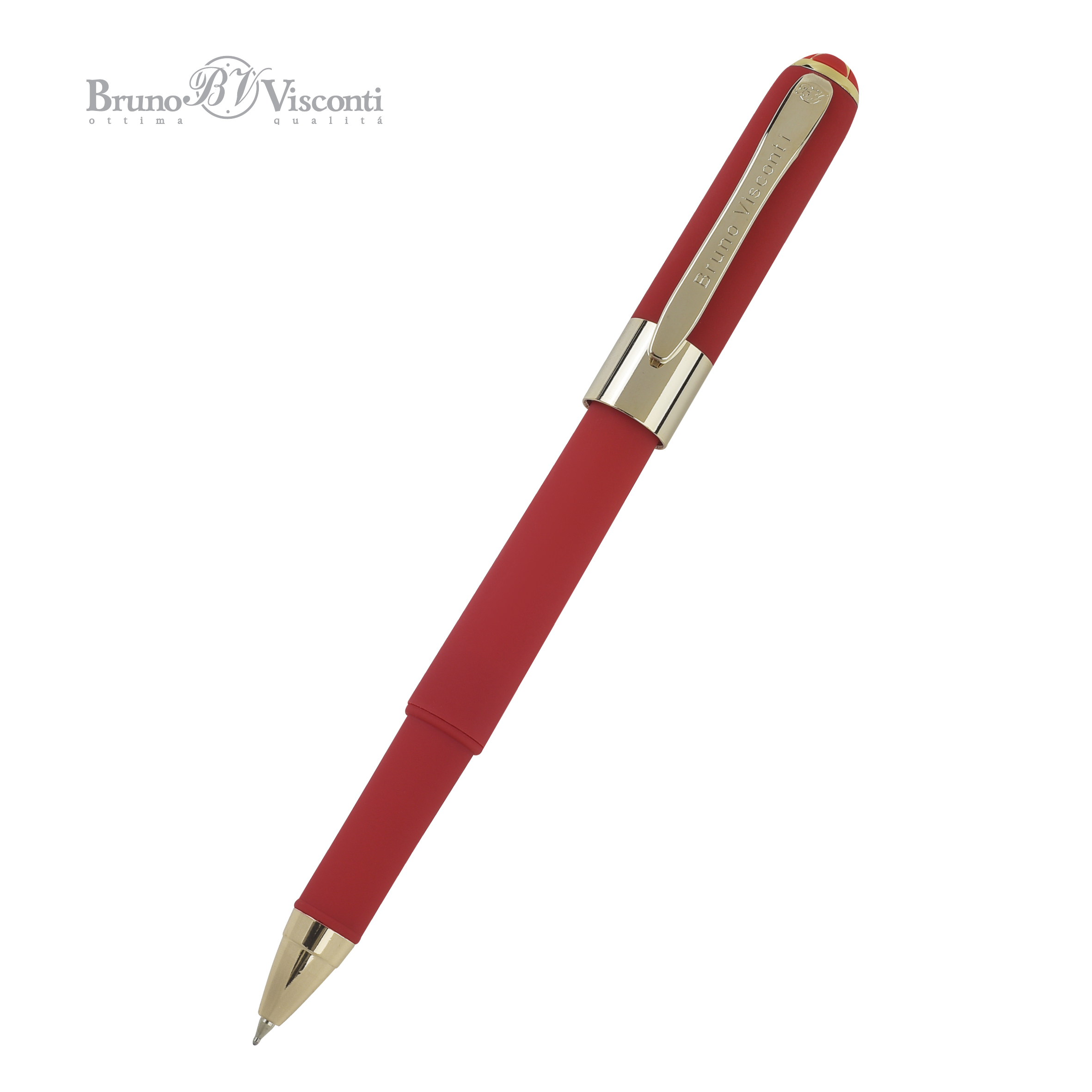Ручка шариковая BrunoVisconti® "MONACO" цвет корпуса красный 0.5 мм, в тубе