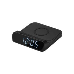 Зарядная станция с часами 15W Ригель (Rigel), черная