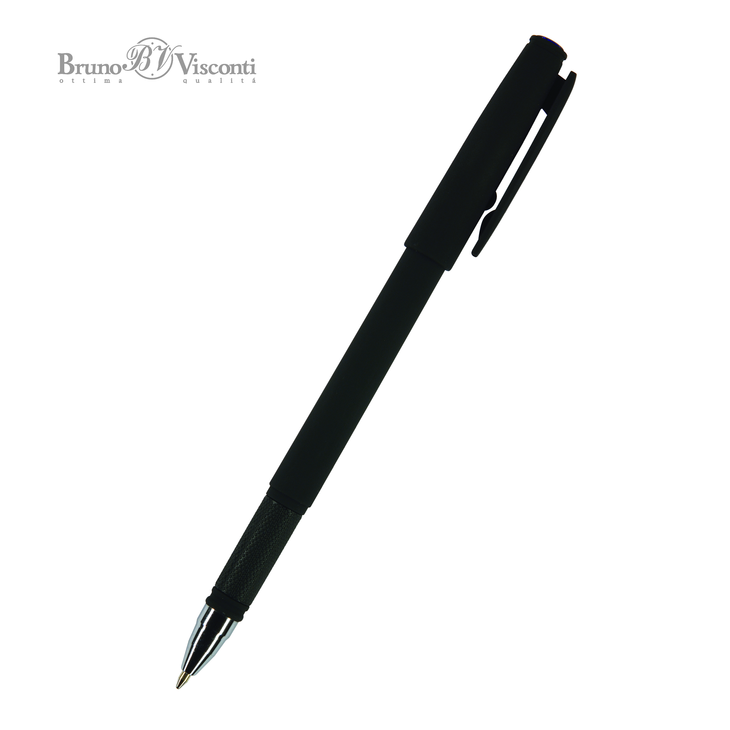 Ручка шариковая под персонализацию BrunoVisconti® 1 мм, синий СityWrite Black