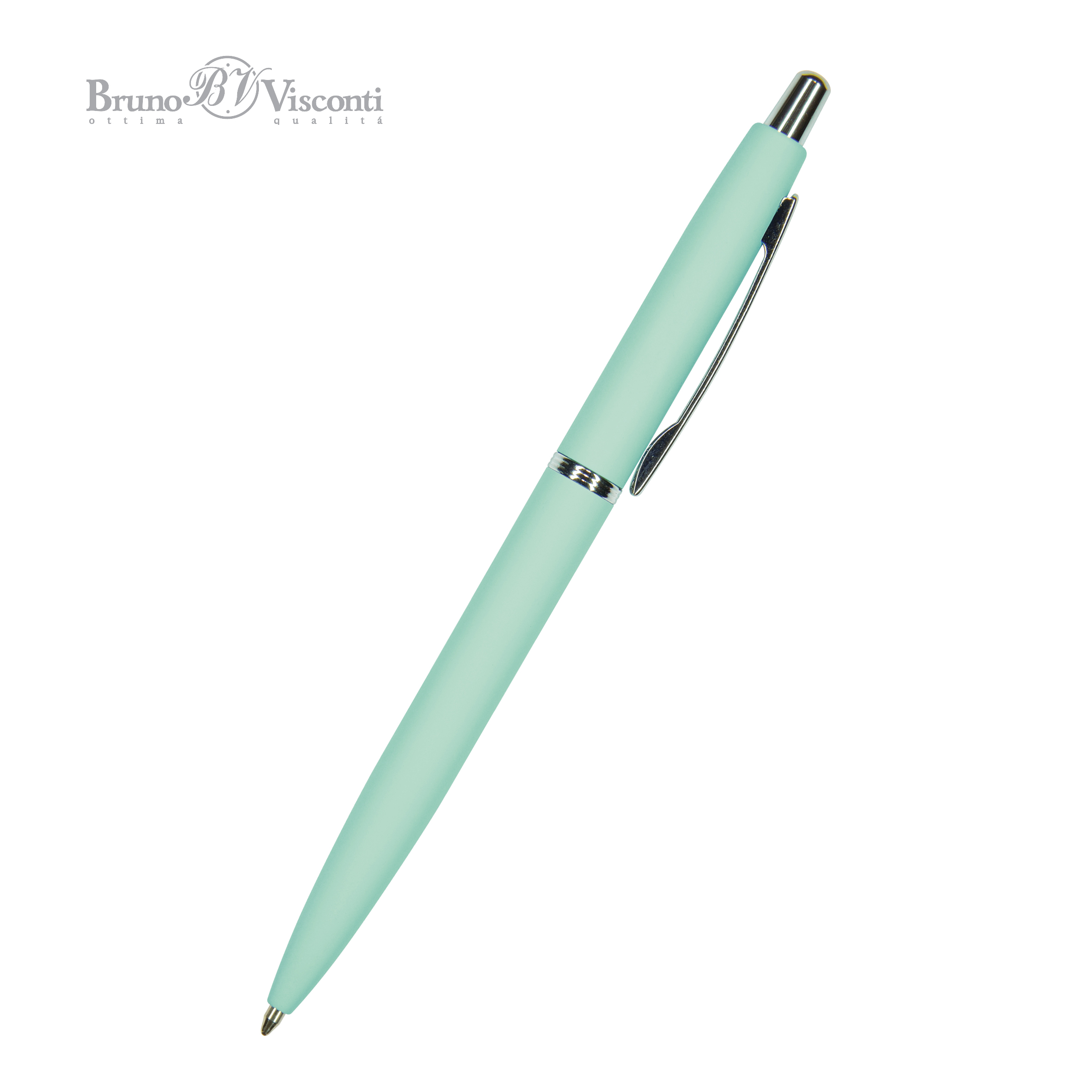 Ручка шариковая автоматическая BrunoVisconti® "SAN REMO" цвет корпуса мятный 1 мм, в тубе
