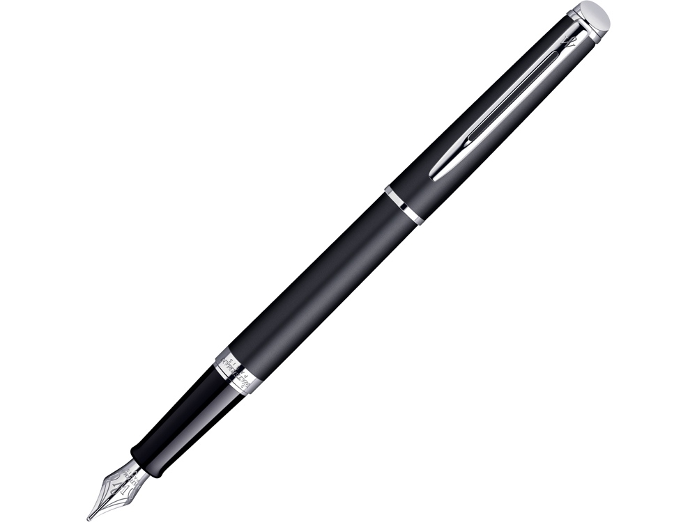 Ручка перьевая Waterman Hemisphere Matt Black CT F, черный матовый/серебристый