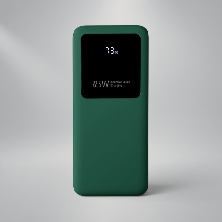 Внешний аккумулятор Kris soft touch, 10000mAh (Тёмно-зелёный)