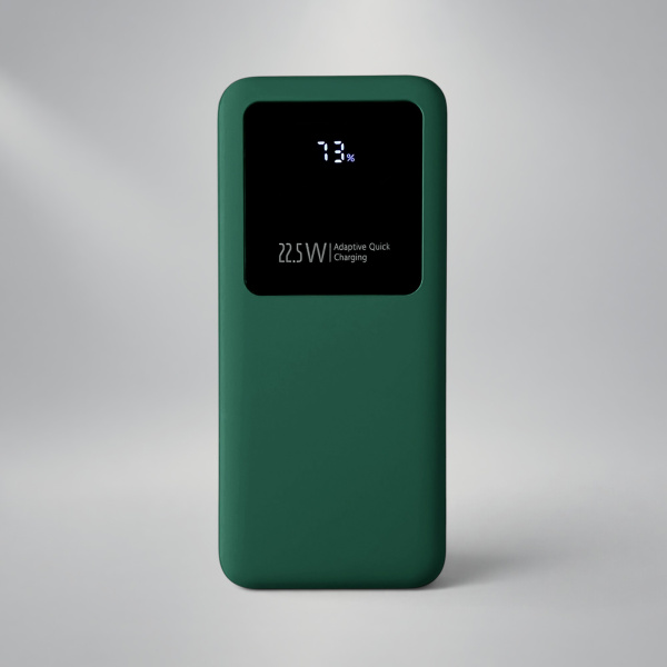 Внешний аккумулятор Kris soft touch, 10000mAh (Тёмно-зелёный)