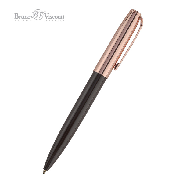 Ручка шариковая автоматическая BrunoVisconti® "NAPOLI" цвет корпуса коричневый 1 мм