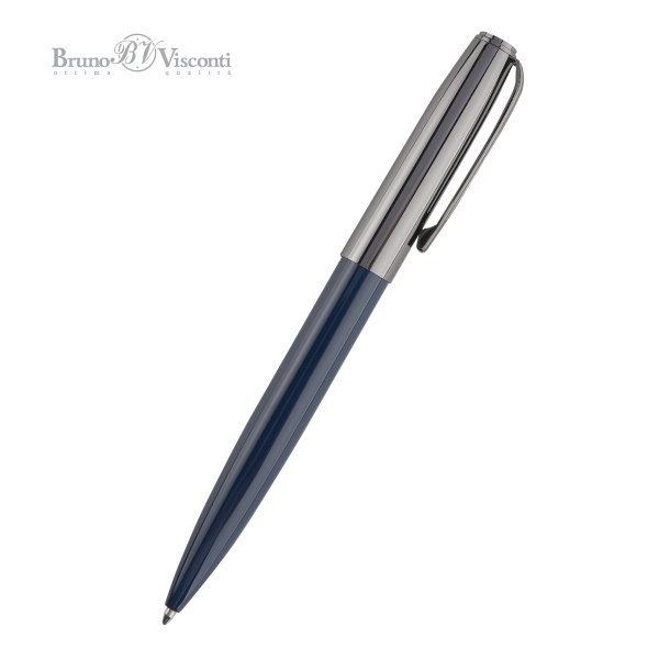 Ручка шариковая автоматическая BrunoVisconti® "NAPOLI" цвет корпуса синий 1 мм