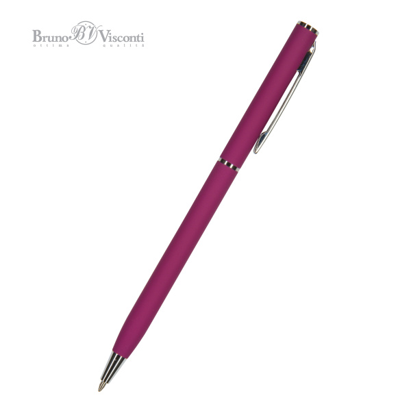 Ручка шариковая автоматическая BrunoVisconti® "PALERMO" цвет корпуса бордовый 0.7 мм, в тубе