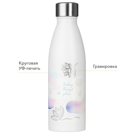 Термобутылка вакуумная герметичная Фреско (Fresco), белая