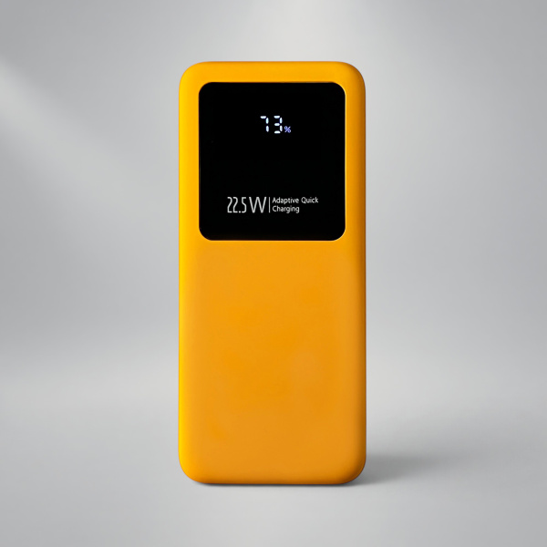 Внешний аккумулятор Kris soft touch, 10000mAh (Жёлтый)