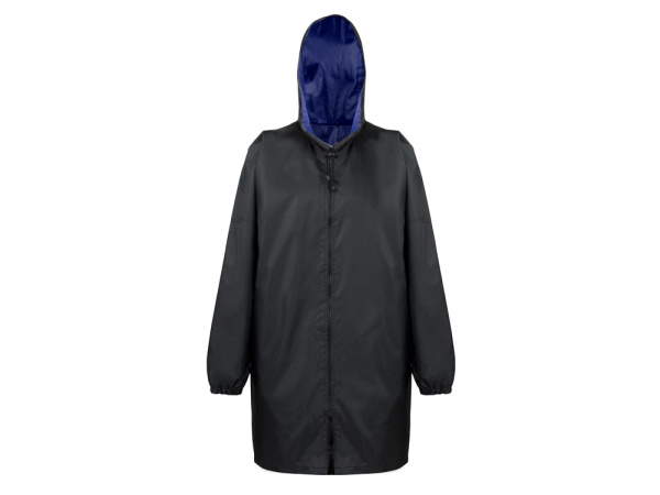 Дождевик «Bi-color» унисекс, синий классический/черный, размер XL/2XL
