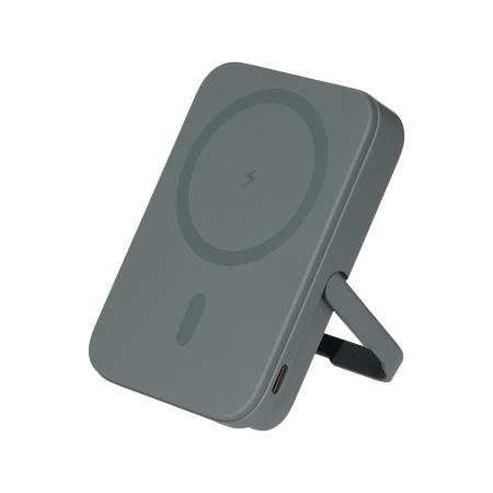 Внешний аккумулятор Юнион PD (Union PD) 10000mAh с функцией беспроводной зарядки 15W, серый