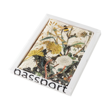 Обложка для паспорта BrunoVisconti® "FLORA.SUMMER GREENS"