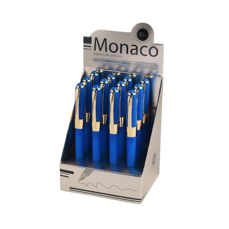 Ручка шариковая BrunoVisconti® "MONACO" цвет корпуса ярко-синий 0.5 мм, в дисплее