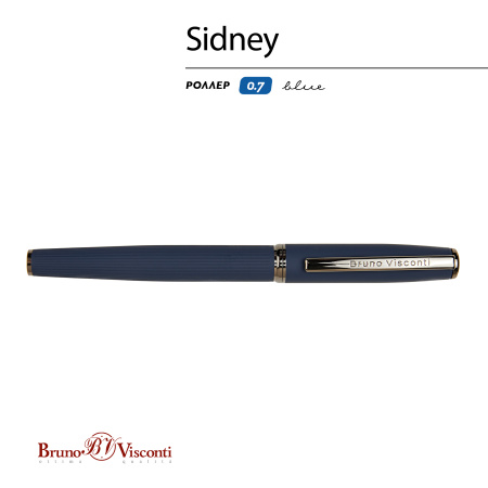 Ручка роллер BrunoVisconti® "SIDNEY" цвет корпуса синий 0.7 мм