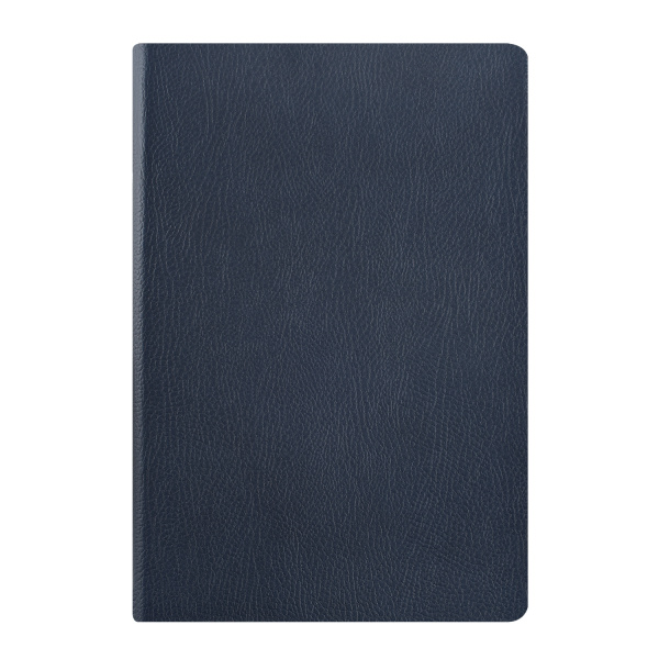 Ежедневник BrunoVisconti® недатированный А5 (142 х 212 мм) "MEGAPOLIS NAPPA COLOR FLEX" темно-синий navy 256 стр., обрез в дизайн обложки