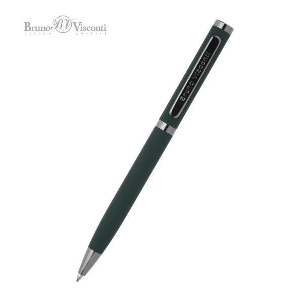 Ручка шариковая автоматическая BrunoVisconti® "FIRENZE" цвет корпуса зеленый 1 мм