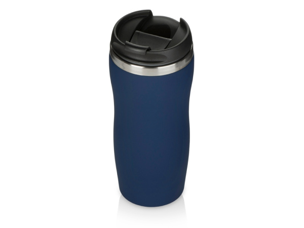 Термокружка "Double wall mug C1", soft touch, 350 мл, темно-синий (Р)