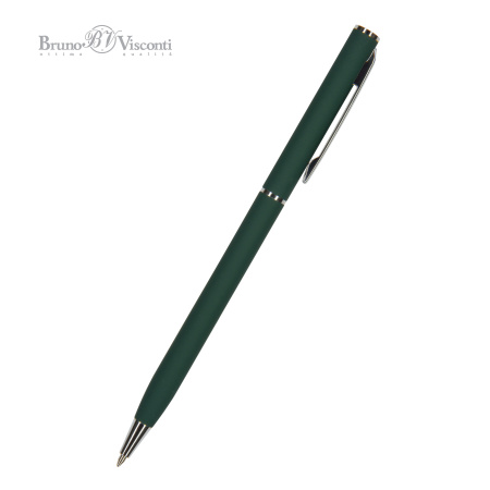 Ручка шариковая автоматическая BrunoVisconti® "PALERMO" цвет корпуса зеленый 0.7 мм, в тубе