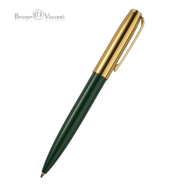 Ручка шариковая автоматическая BrunoVisconti® "NAPOLI" цвет корпуса зеленый 1 мм