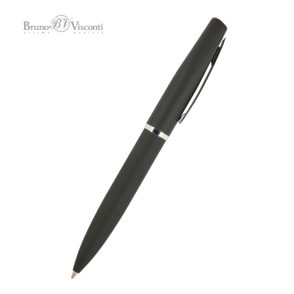 Ручка шариковая автоматическая BrunoVisconti® "PORTOFINO" цвет корпуса черный 1 мм